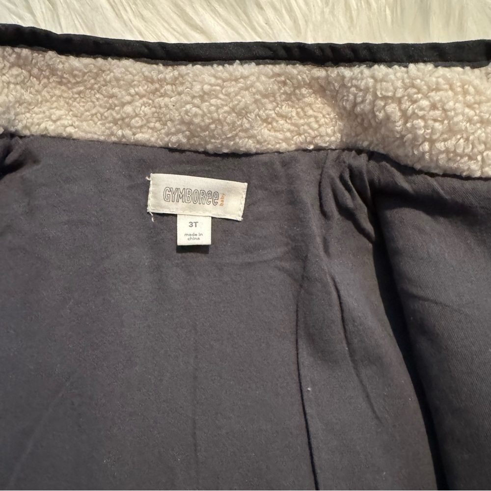 Gymboree Toddler Boy Sherpa Zip Up Sweater Size 3T - Picture 4 of 6